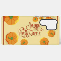Framed greeting card Happy Halloween typography