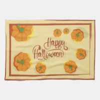 Framed greeting card Happy Halloween typography
