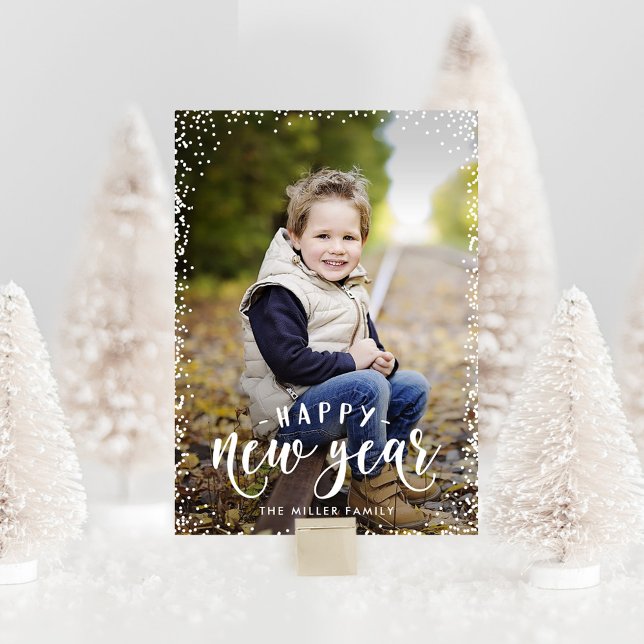 Framed Happiness New Year Holiday Photo Card (Creator Uploaded)