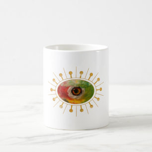 Framed Helmeted Hornbill Coffee Mug