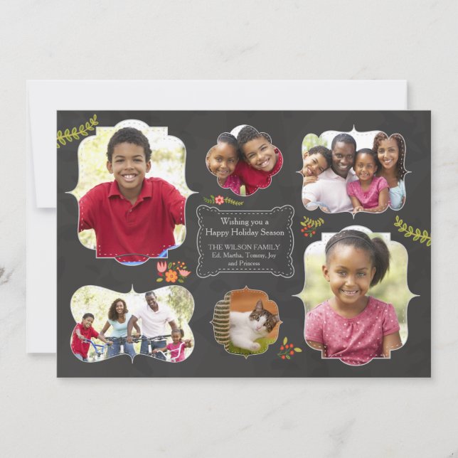Framed Holiday Photo Card (Front)