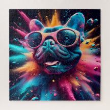 Framed in Cool: French Bulldog Portrait