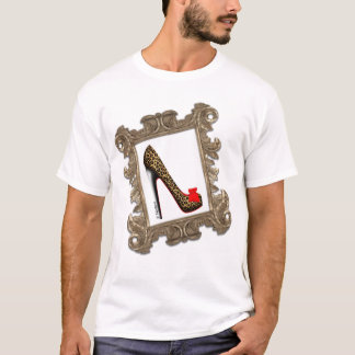 Framed Leopard Stiletto Pump T-Shirt