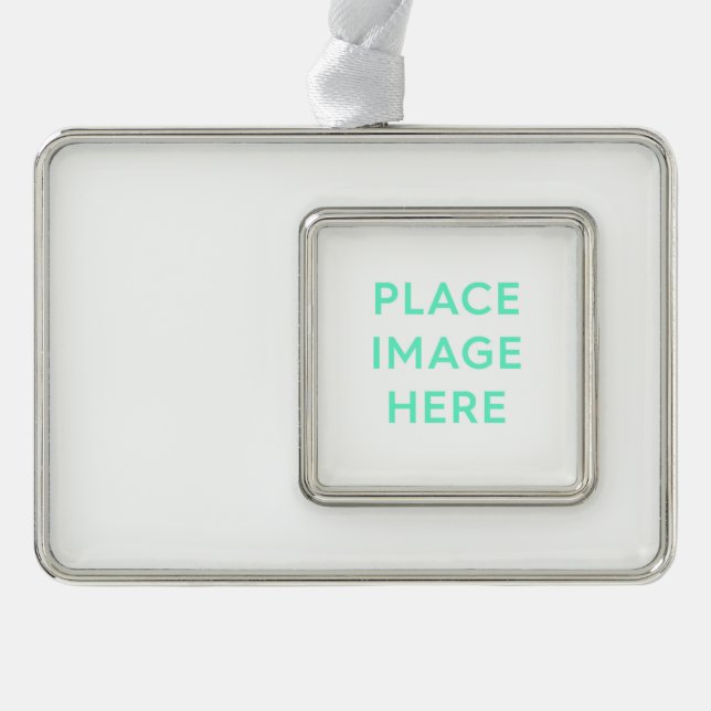 Framed Ornament (Horizontal), Silver Tone (Front)