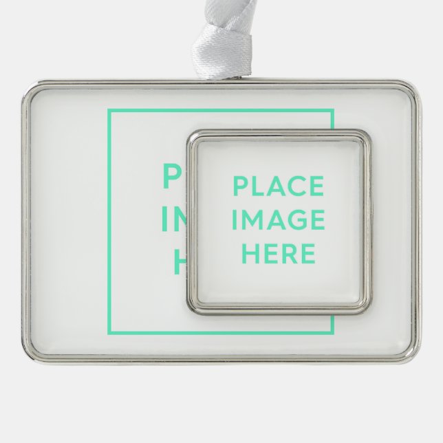 Framed Ornament (Horizontal), Silver Tone (Front)