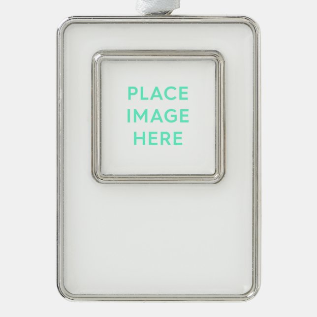 Framed Ornament (Vertical), Silver Tone (Front)