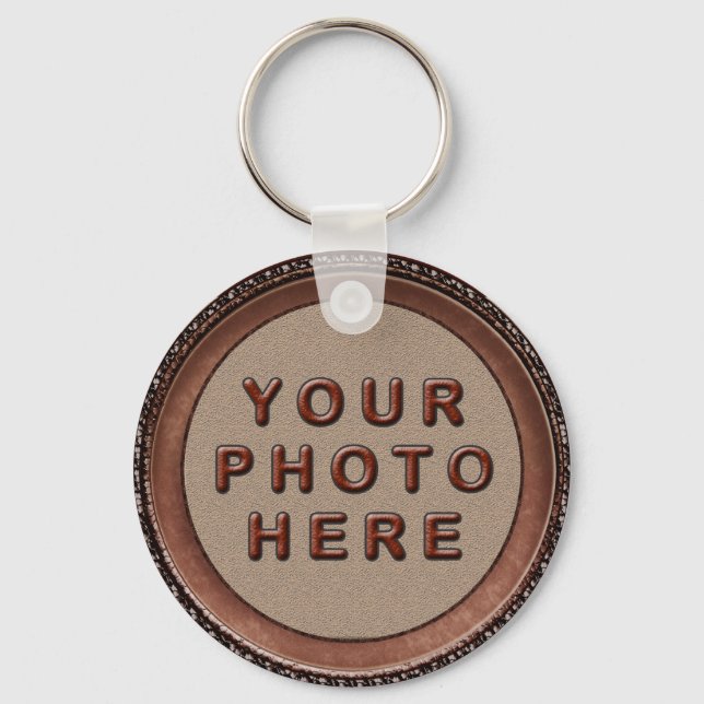 Framed Personalised Photo Keychains for Men (Front)