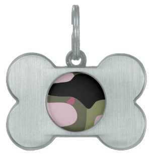 Framed Pet Tag with digital art.