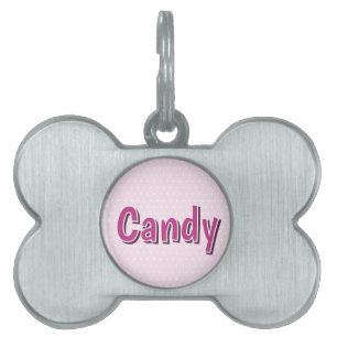 Framed Pet Tag with digital art.
