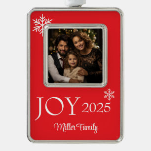 Framed Photo  Silver Plated Framed Ornament