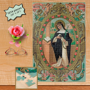 Framed Portrait of St. Rose of Lima (K 48) Jigsaw Puzzle