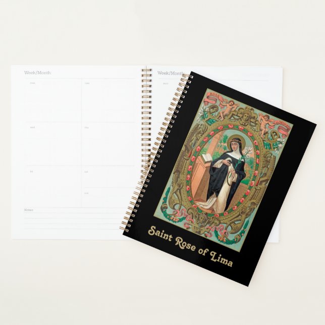 Framed Portrait of St. Rose of Lima (K 48) Planner (Display)