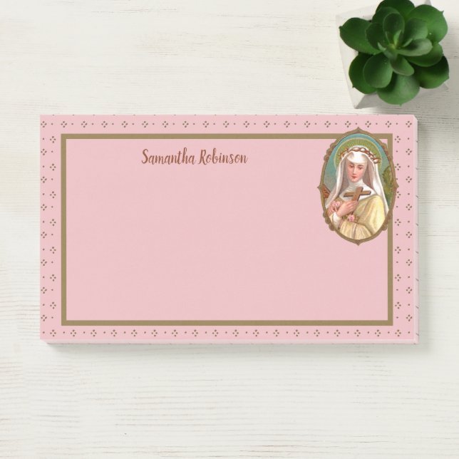 Framed Portrait of St. Rose of Lima (M 024b) Post-it Notes (Office)