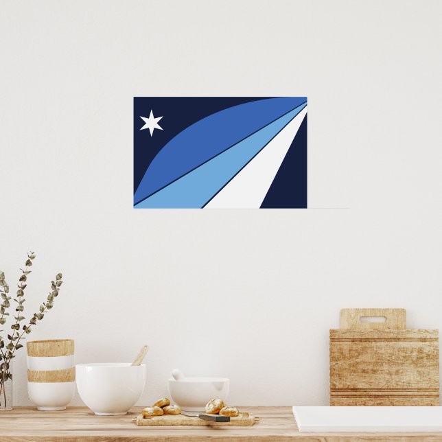 Framed print with Flag of Columbia, South Carolina (Kitchen)