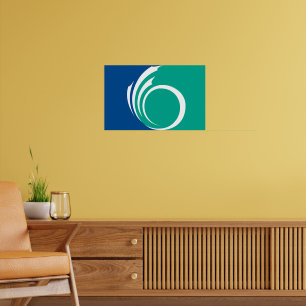 Framed print with Flag of Ottawa, Canada