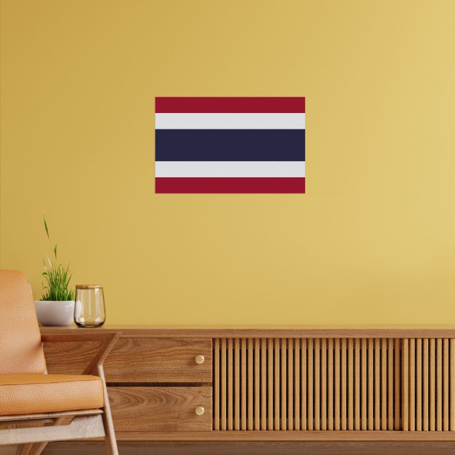 Framed print with Flag of Thailand (Living Room 2)