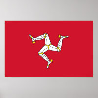 Framed print with Isle of Man, United Kingdom