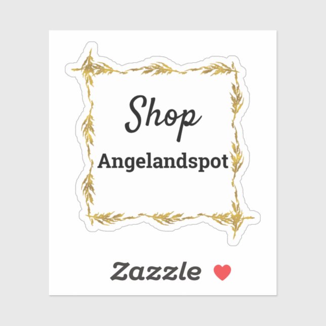 Framed Shop Your Store Name (Sheet)