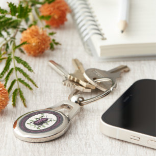Framed Stag Beetle Key Ring