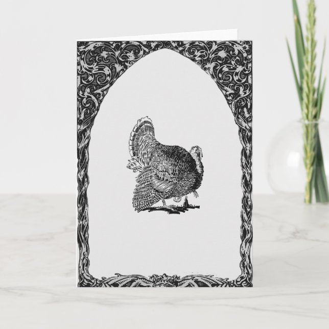 Framed Turkey Holiday Card (Front)