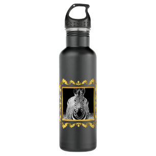 Framed Zebra 710 Ml Water Bottle