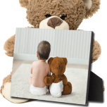 Frameless Photo Tabletop Easel Back Plaque<br><div class="desc">Tabletop plaque with a built-in easel features your favourite photo put directly on the hardboard panel for a stunningly crisp image with an easy wipe clean surface. Great as a gift or to display your favourite photo in your home. TIP: If using square plaque, crop your photo to square BEFORE...</div>