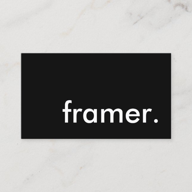 framer. business card (Front)