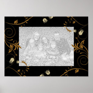 Frames For Your Photo Poster Image Black Gold