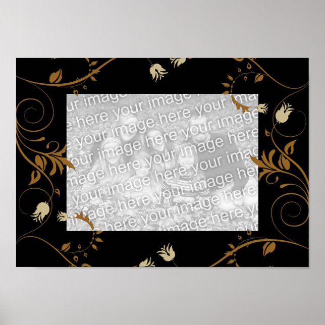 Frames For Your Photo Poster Image Black Gold (Front)