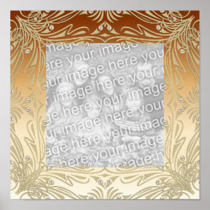 Frames For Your Photo Poster Image Coffee Gold
