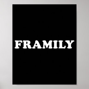 Framily friends and family reunion gather party poster