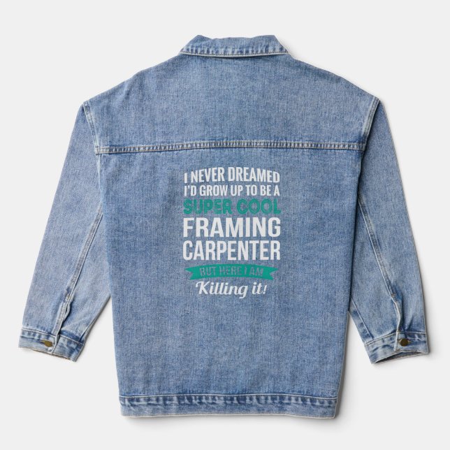 Framing Carpenter Appreciation  Denim Jacket (Back)