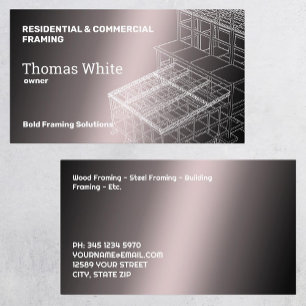 Framing Contractor Business Card
