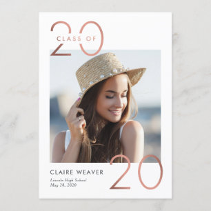 Framing Year Graduation Invitation Announcement