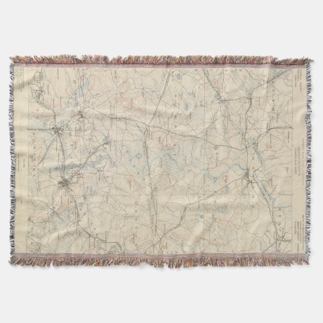 Framingham, Massachusetts Throw Blanket (Front)
