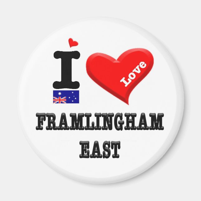 FRAMLINGHAM EAST - I Love Magnet (Front)