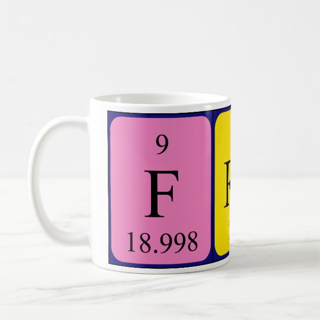 Fran periodic table name mug (Left)
