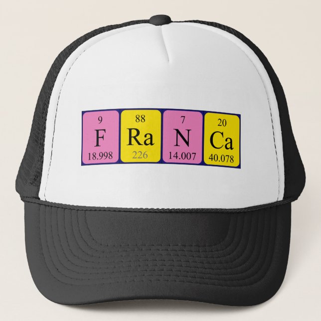 Franca periodic table name hat (Front)