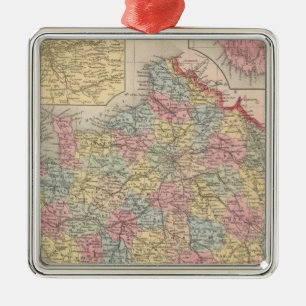 France 10 metal tree decoration