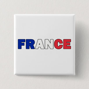 France 15 Cm Square Badge