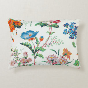 France 1830 Floral Antique Wallpaper Decorative Cushion