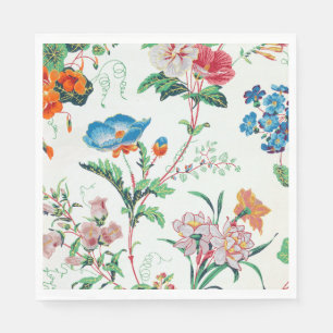 France 1830 Floral Antique Wallpaper Napkin