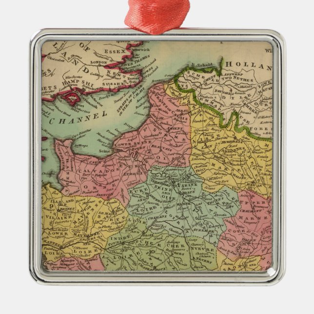 France 18 metal tree decoration (Front)