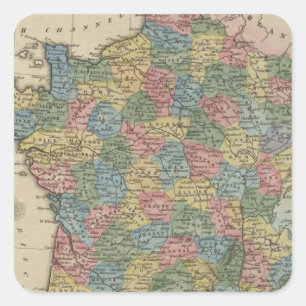 France 25 square sticker
