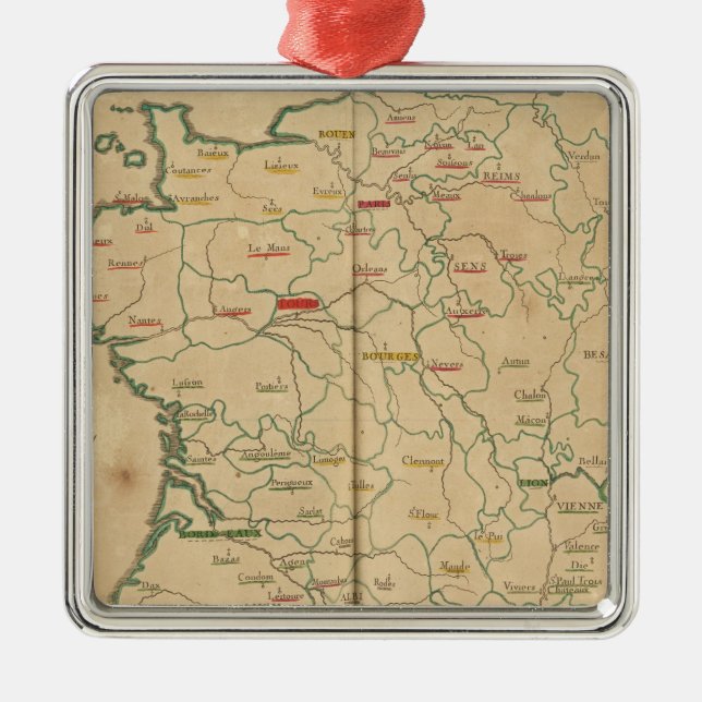 France 32 metal tree decoration (Front)