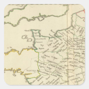 France 37 square sticker