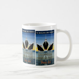 France Afloat - French Line Poster Coffee Mug