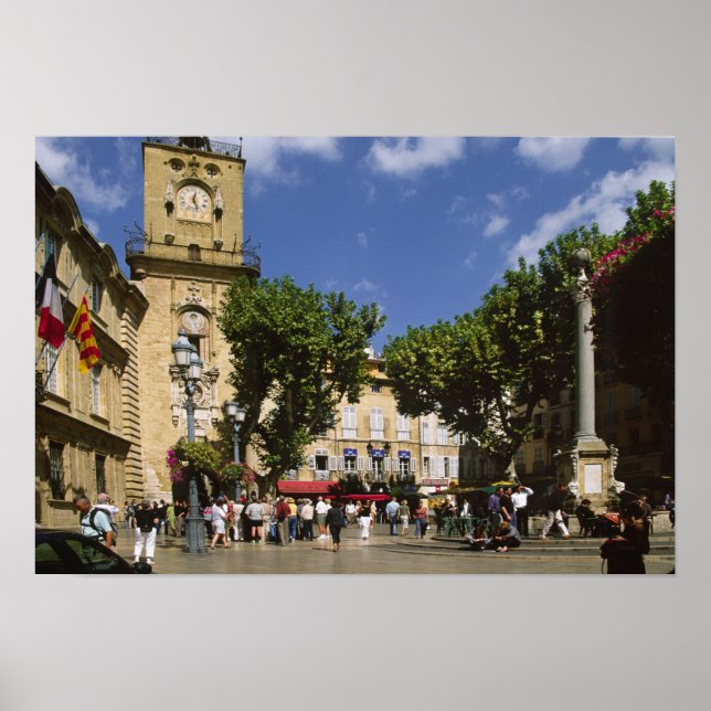 France, Aix and Provence, La Place de la Maire Poster (Front)