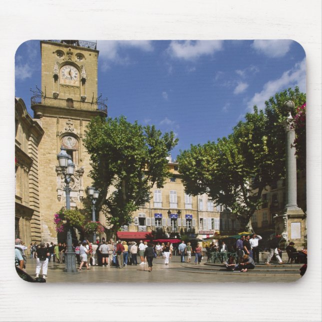 France, Aix en Provence, La Place de la Maire Mouse Mat (Front)