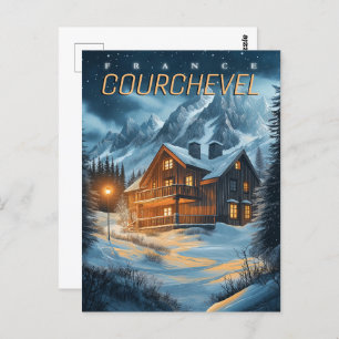 France: Alpine Adventure - Courchevel Ski Postcard